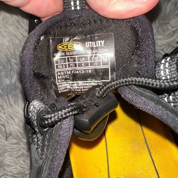 Keen Atlanta Cool II (Steel Toe) men’s size 7 EE Hiking workwear black retails $ - Picture 7 of 8